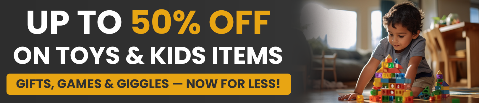 Home kids & toys banner